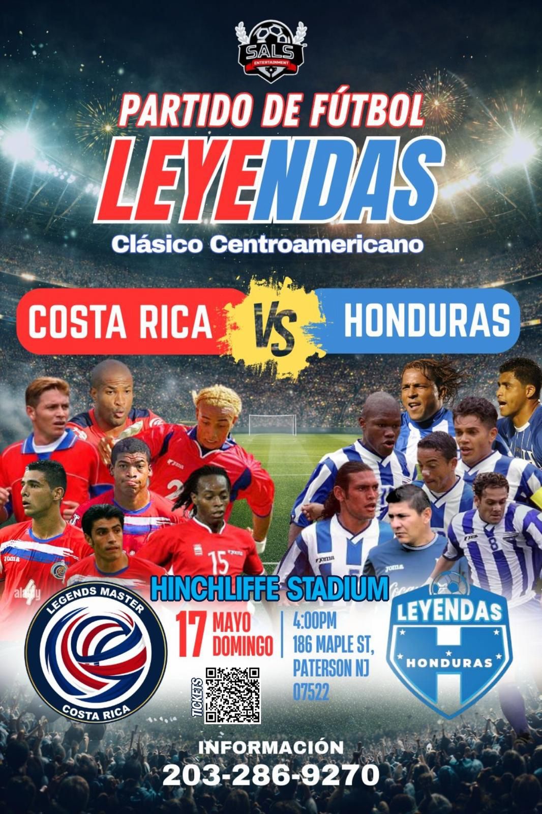 Costa Rica vrs Honduras 17 de mayo 2026 en New Jersey