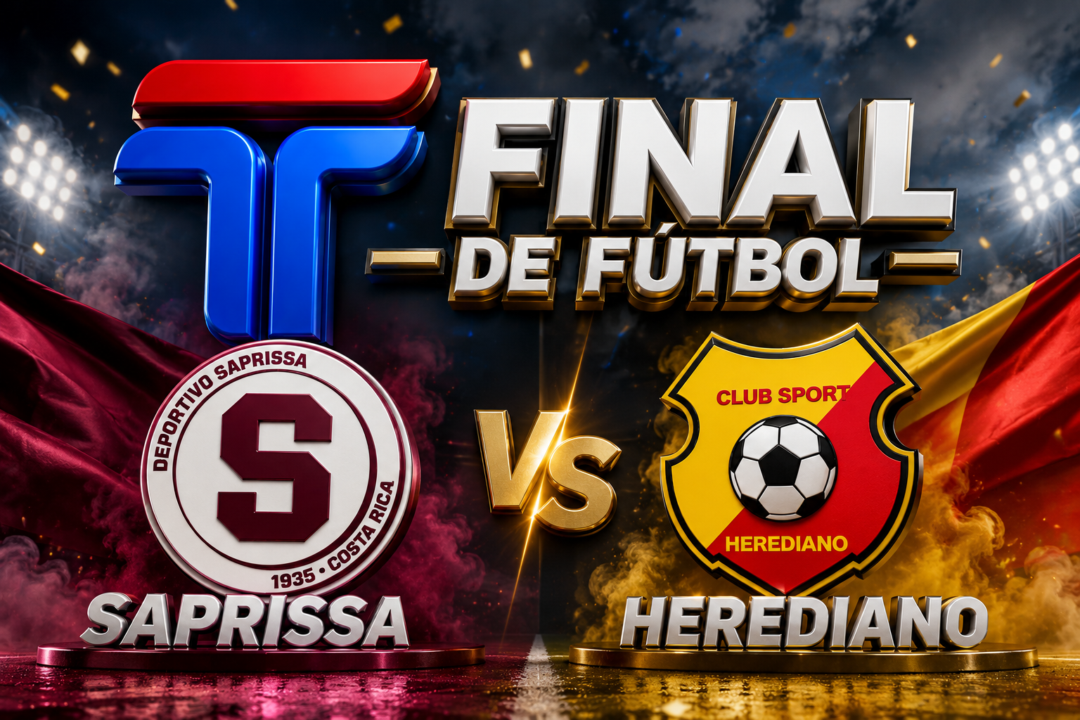 Se viene la final de futbol es Heredia a la 32 o Saprissa 41