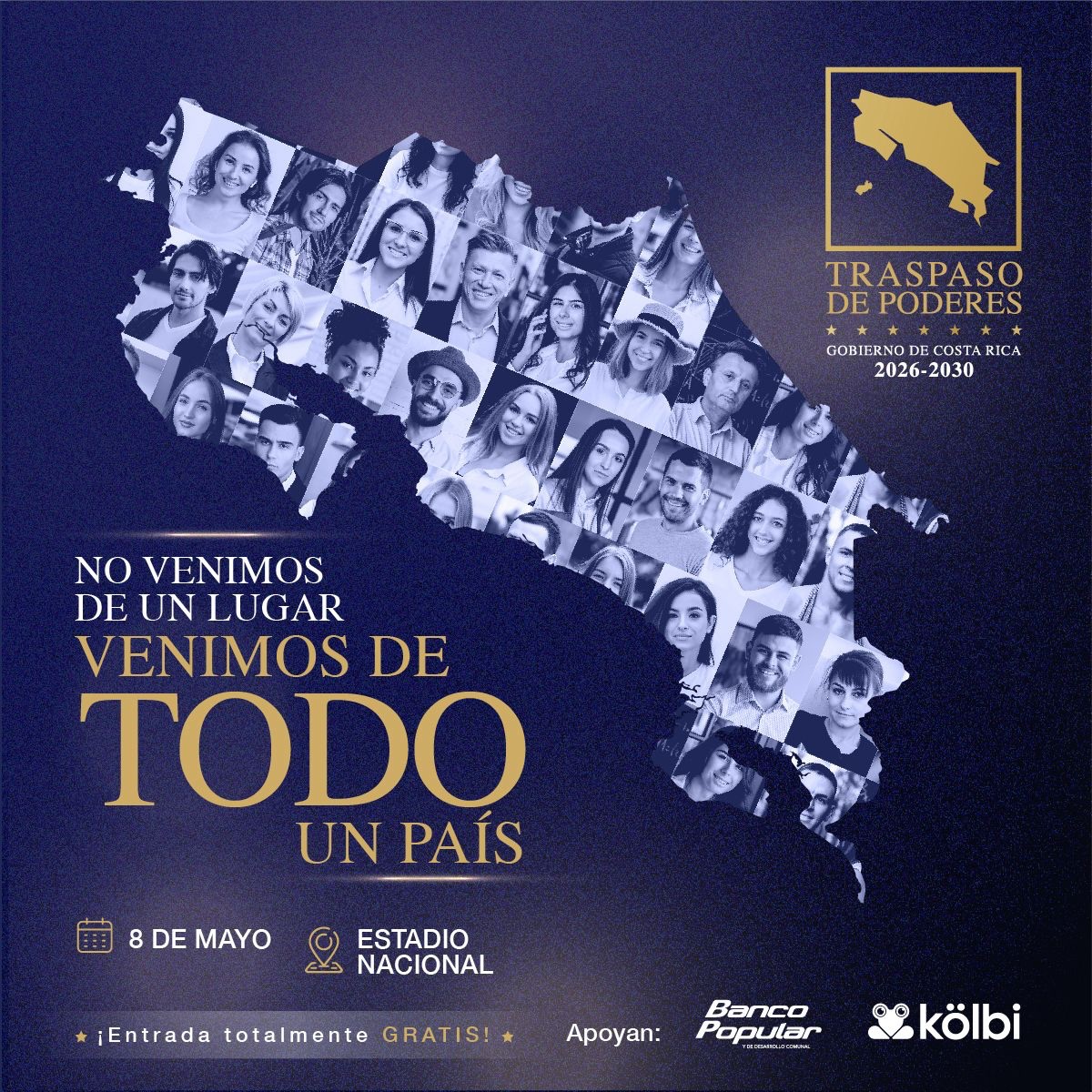 Costa Rica Canta la presentación de artistas nacionales en toma de posesión presidencial